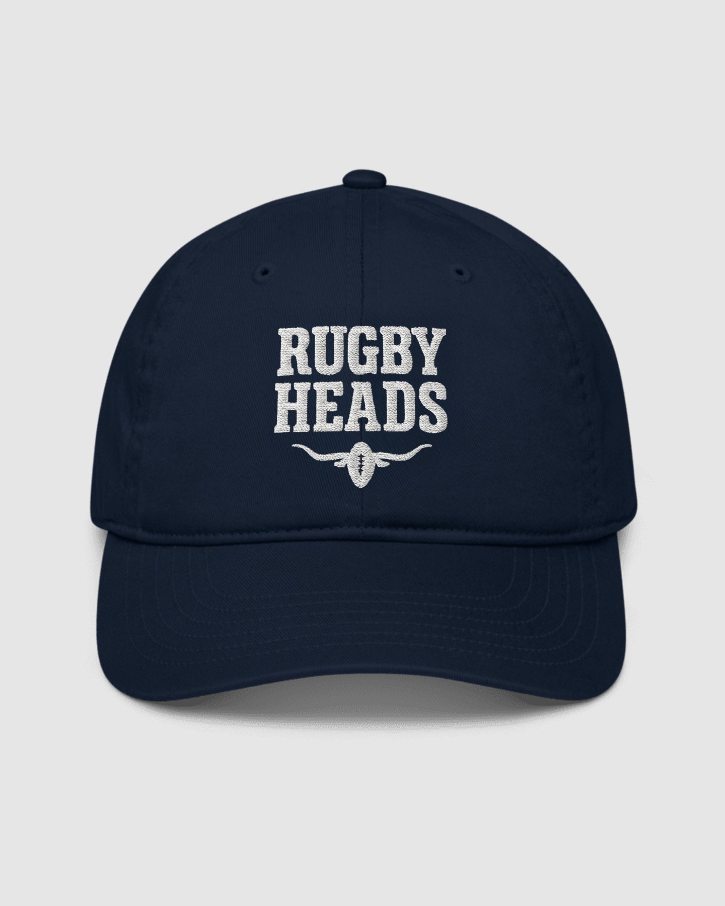 Rugby Heads Dad Cap - Navy