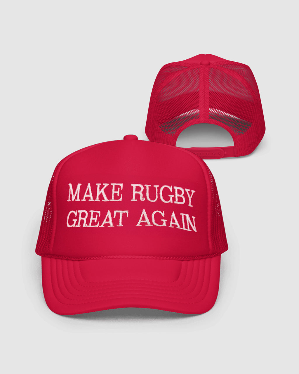 Make Rugby Great Again Trucker Cap - Red
