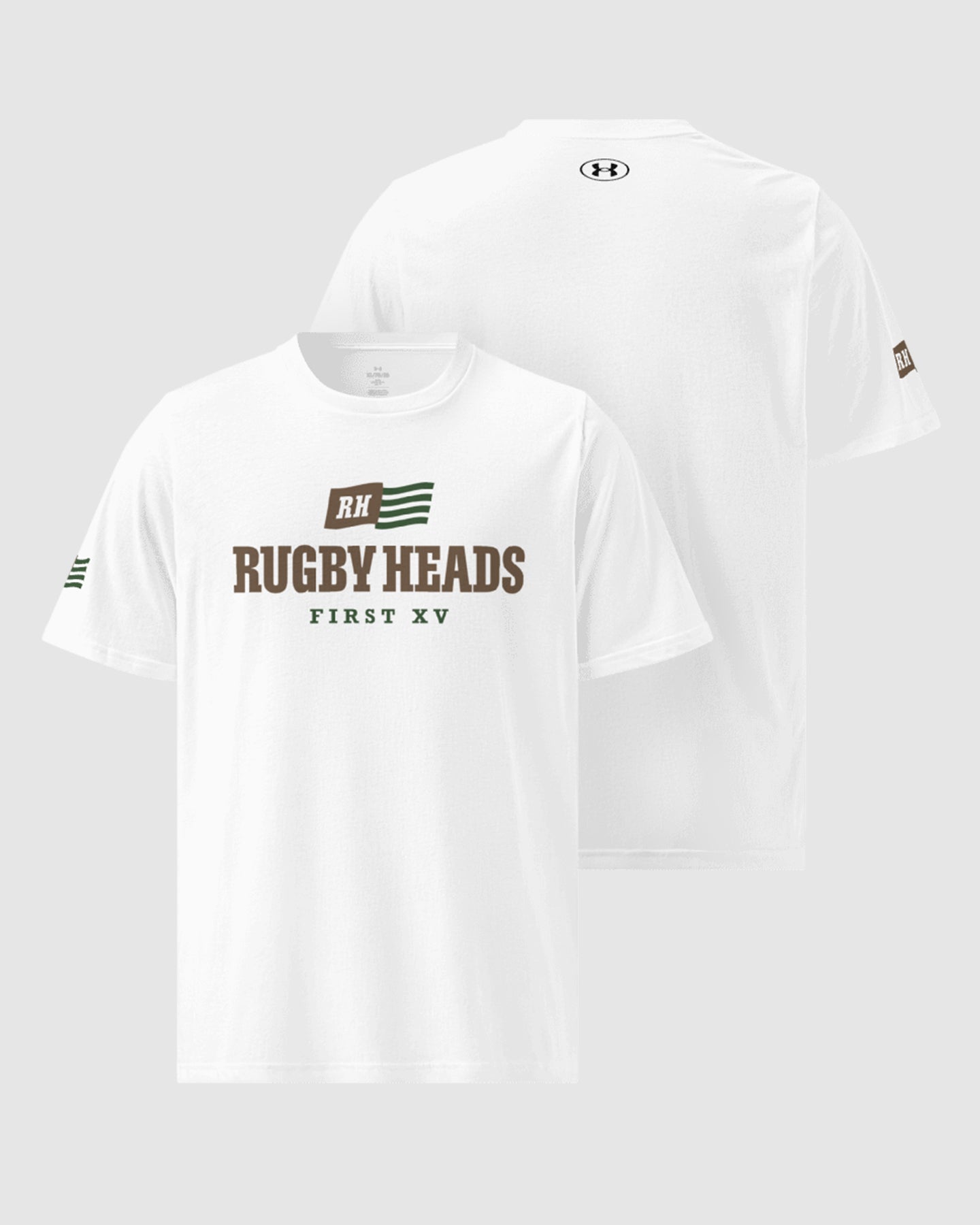 Rugby Heads 1st XV Under Armour® Athletic T-Shirt - White