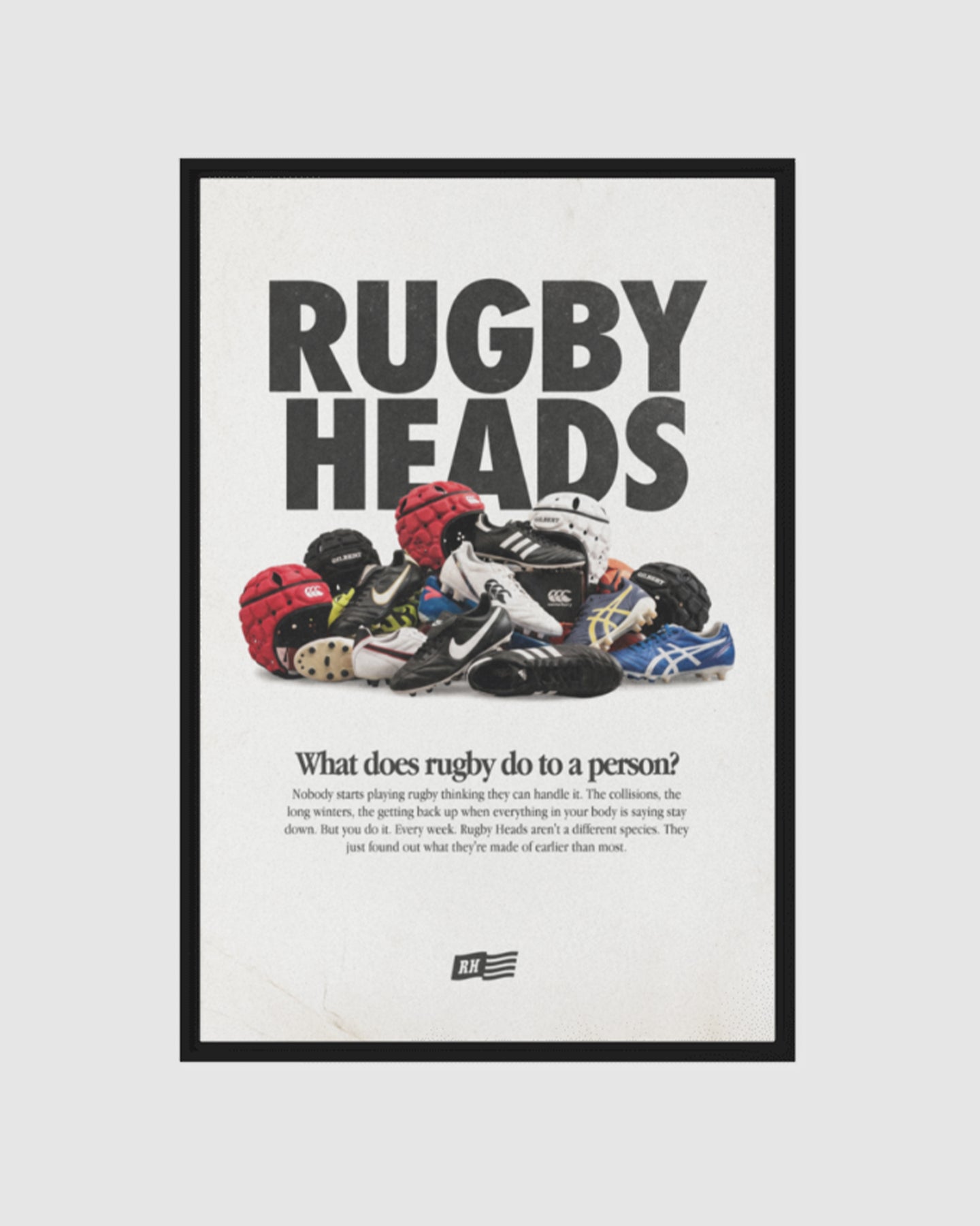 Rugby Heads Canvas Poster