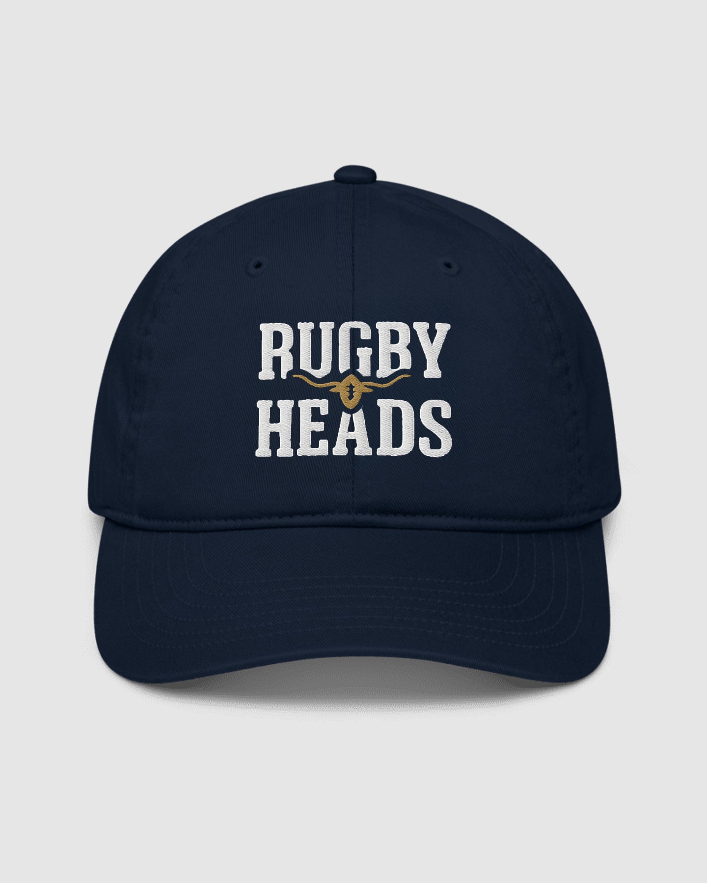 Rugby Heads Dad Cap - Navy