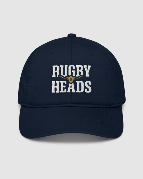 Rugby Heads Dad Cap - Navy