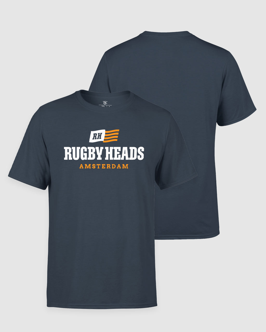 Rugby Heads Flagship Amsterdam T-Shirt - Navy