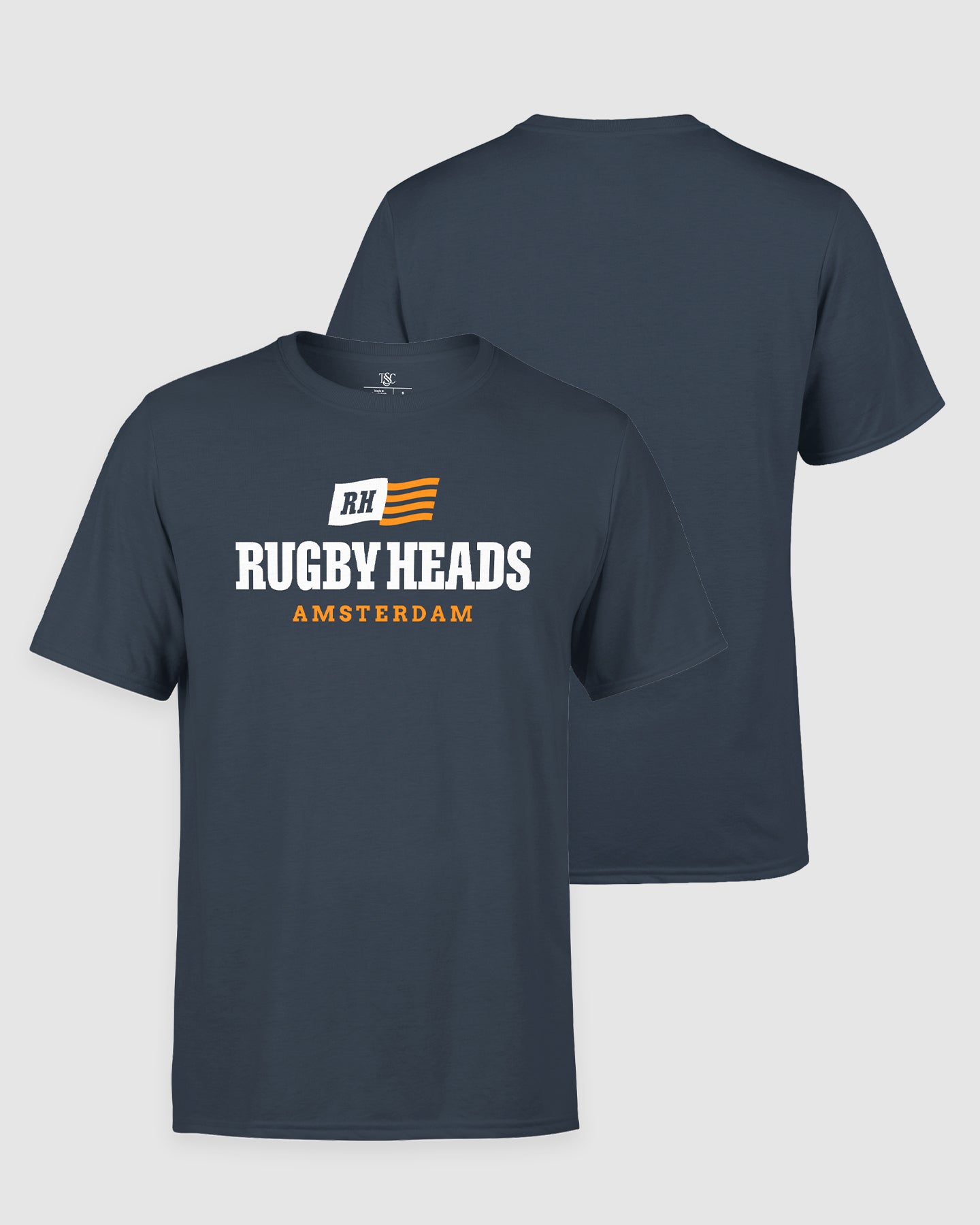 Rugby Heads Flagship Amsterdam T-Shirt - Navy