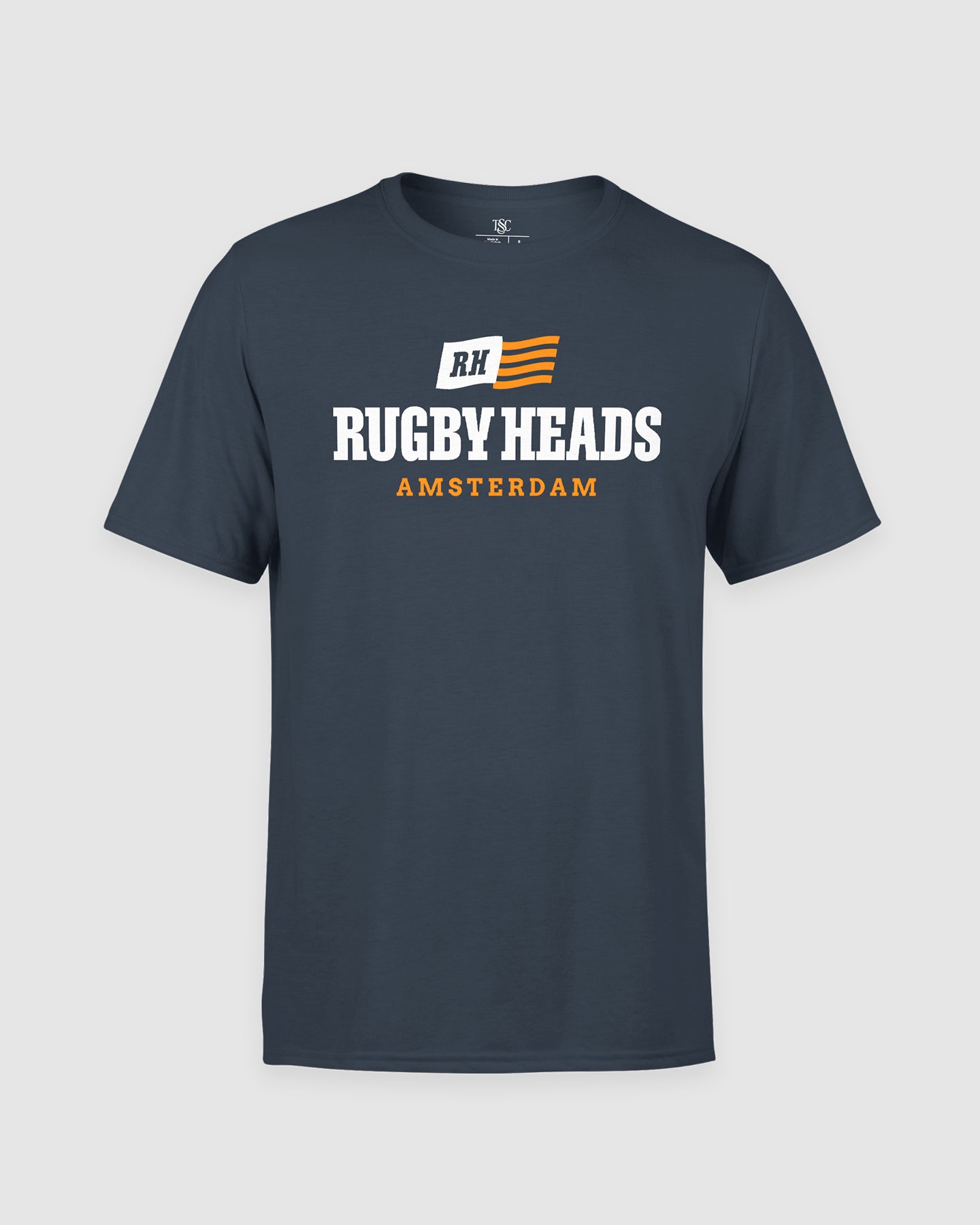 Rugby Heads Flagship Amsterdam T-Shirt - Navy