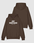 Rugby Heads Hoodie - Brown