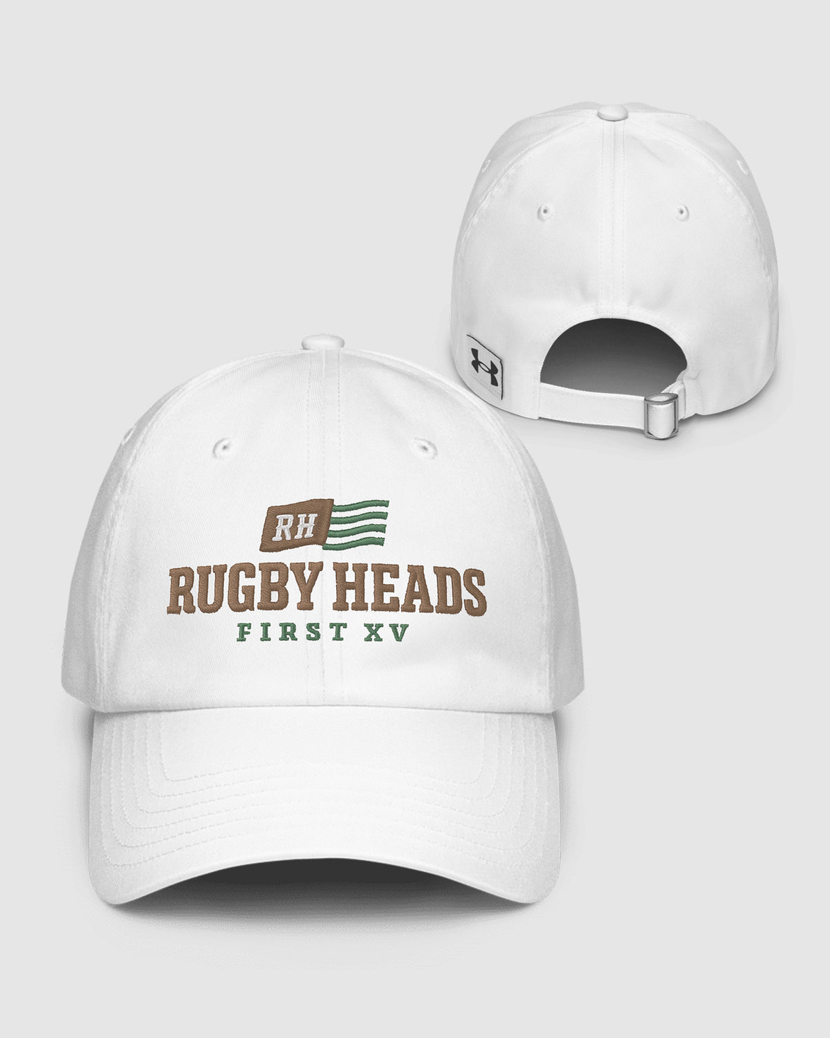 Rugby Heads 1st XV Under Armour® Dad Cap - White
