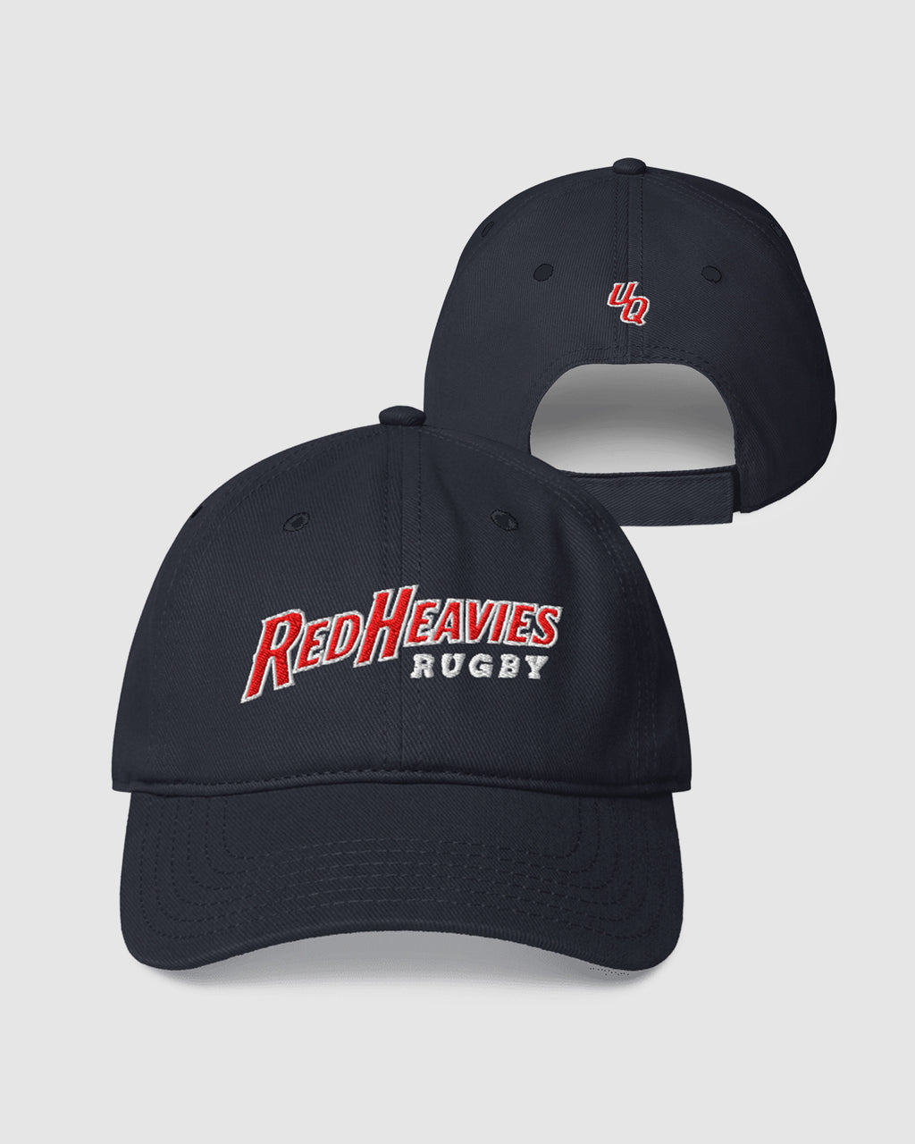 UQ Rugby Red Heavies Rugby Dad Cap - Dark Navy
