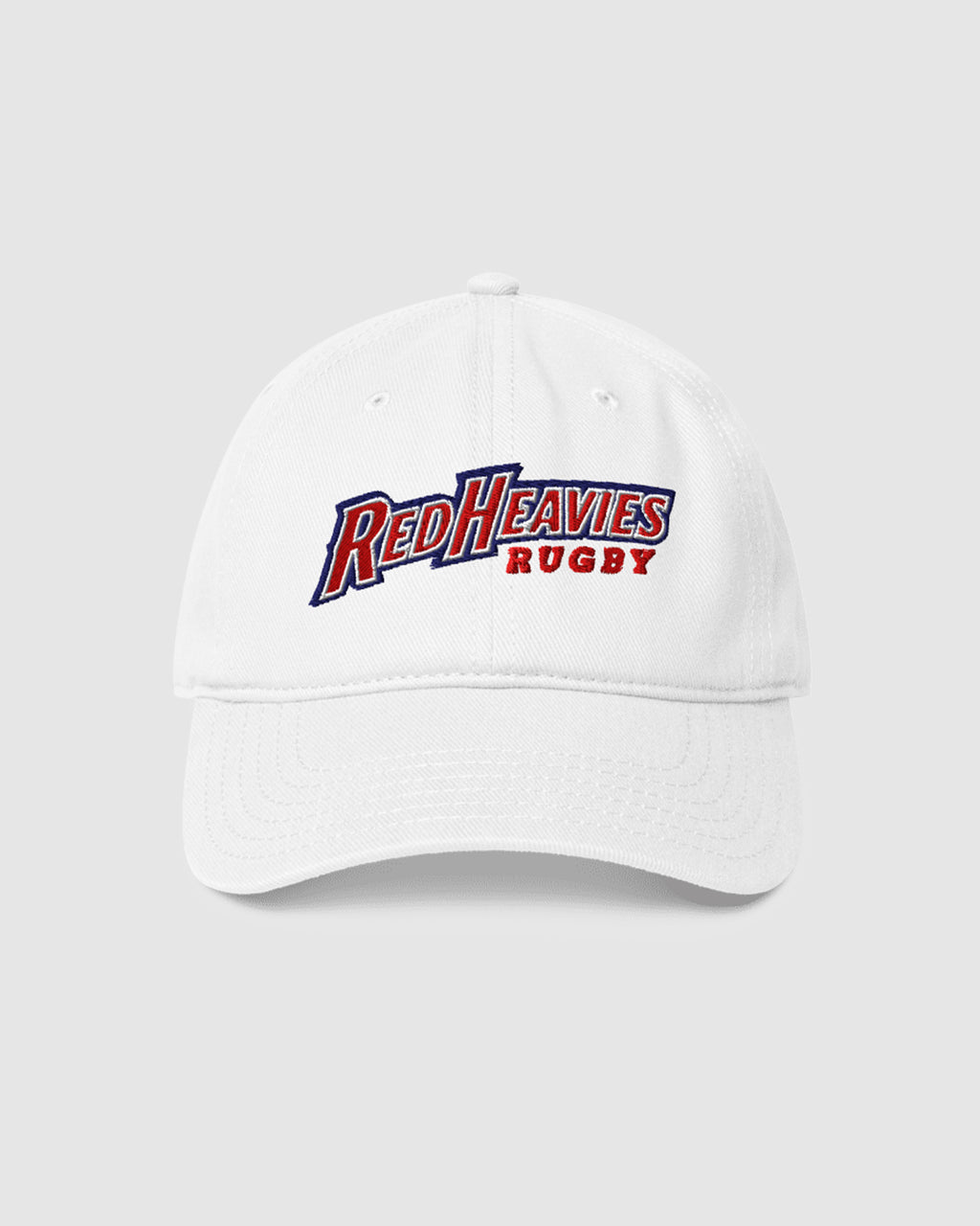 UQ Rugby Red Heavies Rugby Dad Cap - White