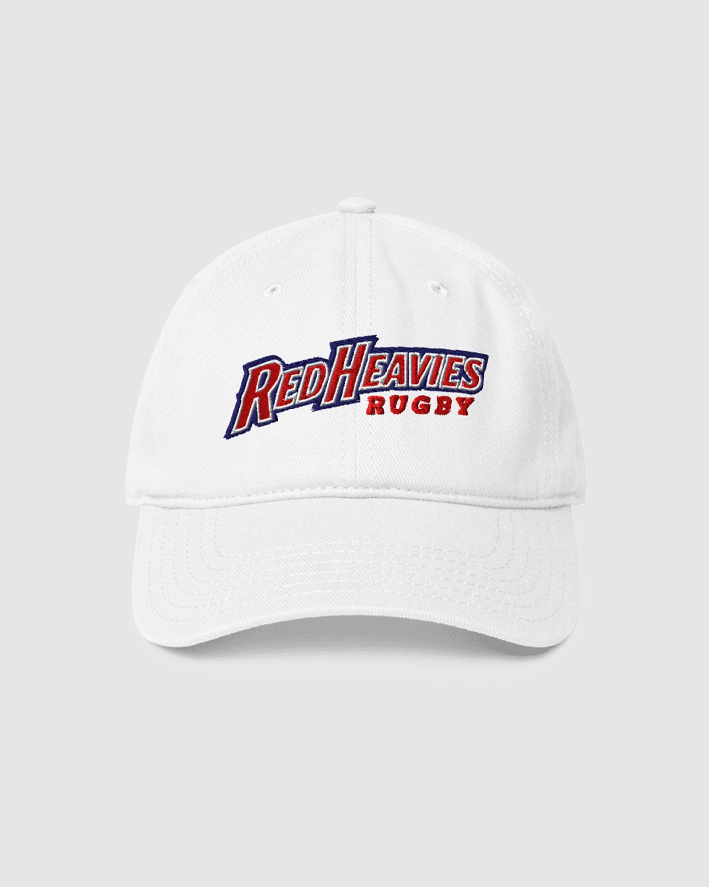 UQ Rugby Red Heavies Rugby Dad Cap - White