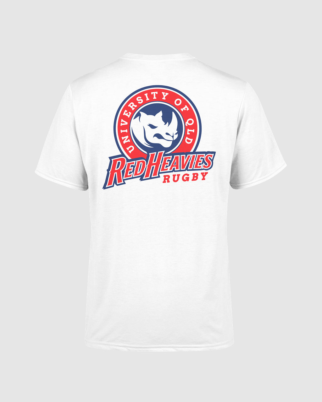 UQ Red Heavies Rugby T-Shirt - White