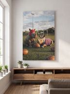 Red Heavies Rugby Canvas Poster